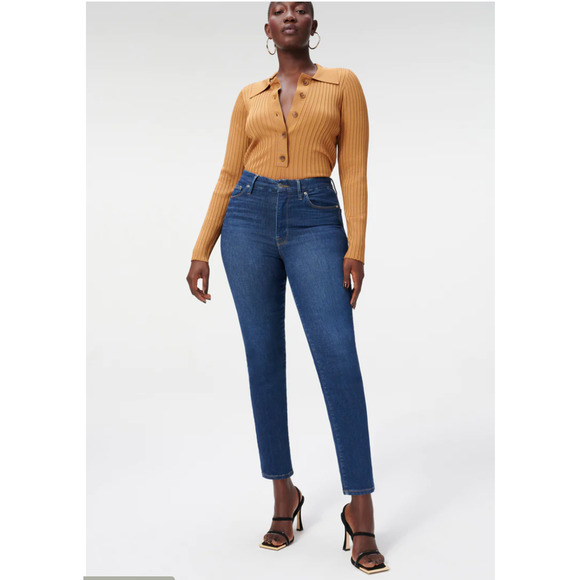 GOOD AMERICAN NWT ALWAYS FITS GOOD CLASSIC in Blue822 // Sz 00-4 - Picture 1 of 12